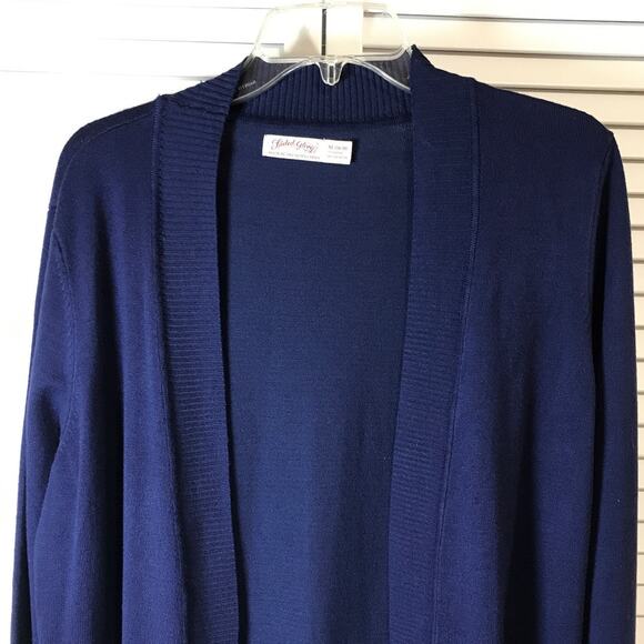 Faded Glory Blue Sapphire V-neck Long Sleeve Cardigan Knit Sweater XL - Picture 6 of 7